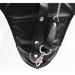 Generique String en simili avec laisse